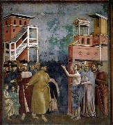 GIOTTO di Bondone Renunciation of Wordly Goods oil painting